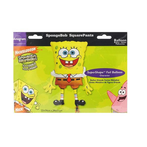 Sponge Bob Square Pants Birthday Party Super Shape Full Size Jambo Balloon - Picture 2 of 10